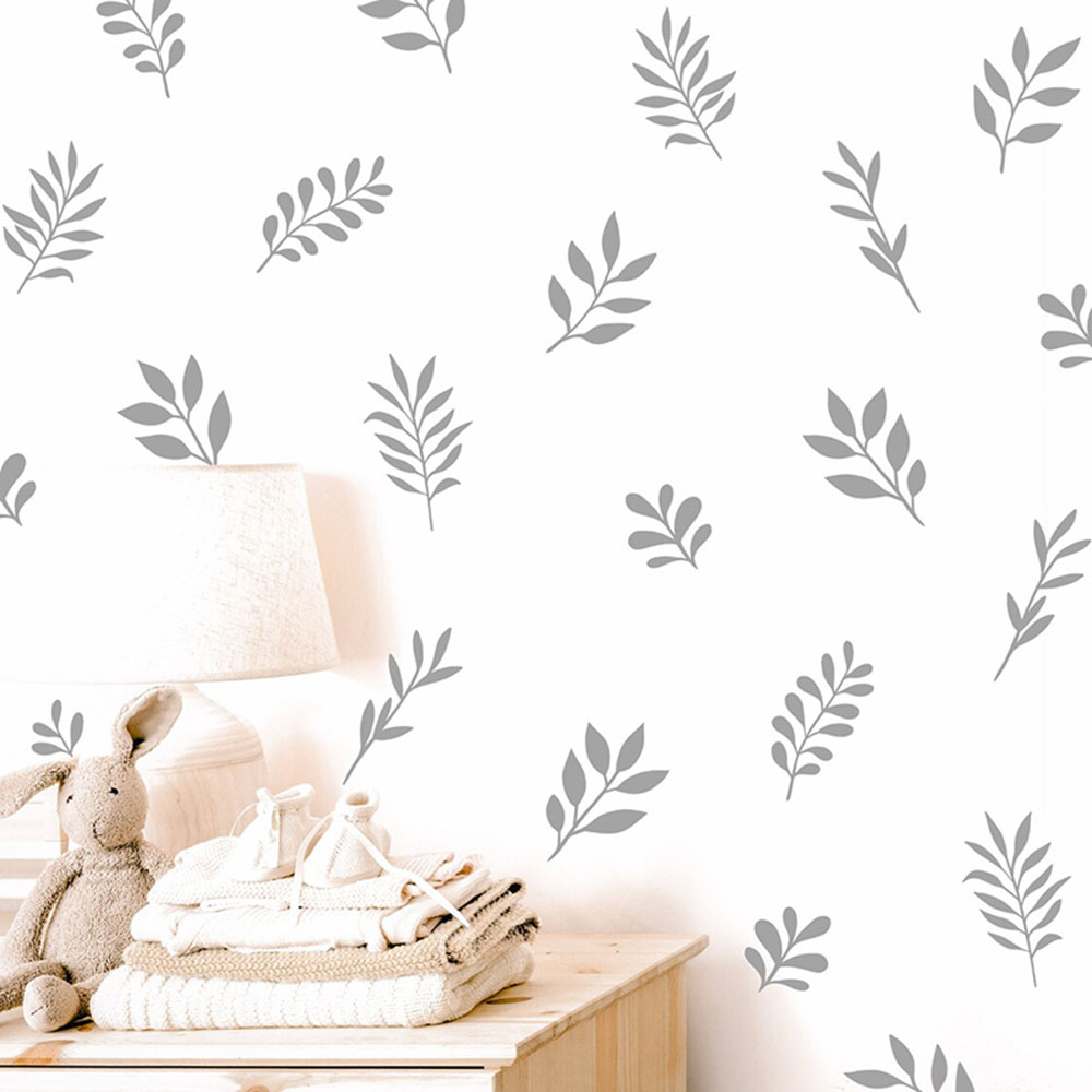 Baby Nursery Panelling - 41 Chiếc Thực Vật Lá Dán
