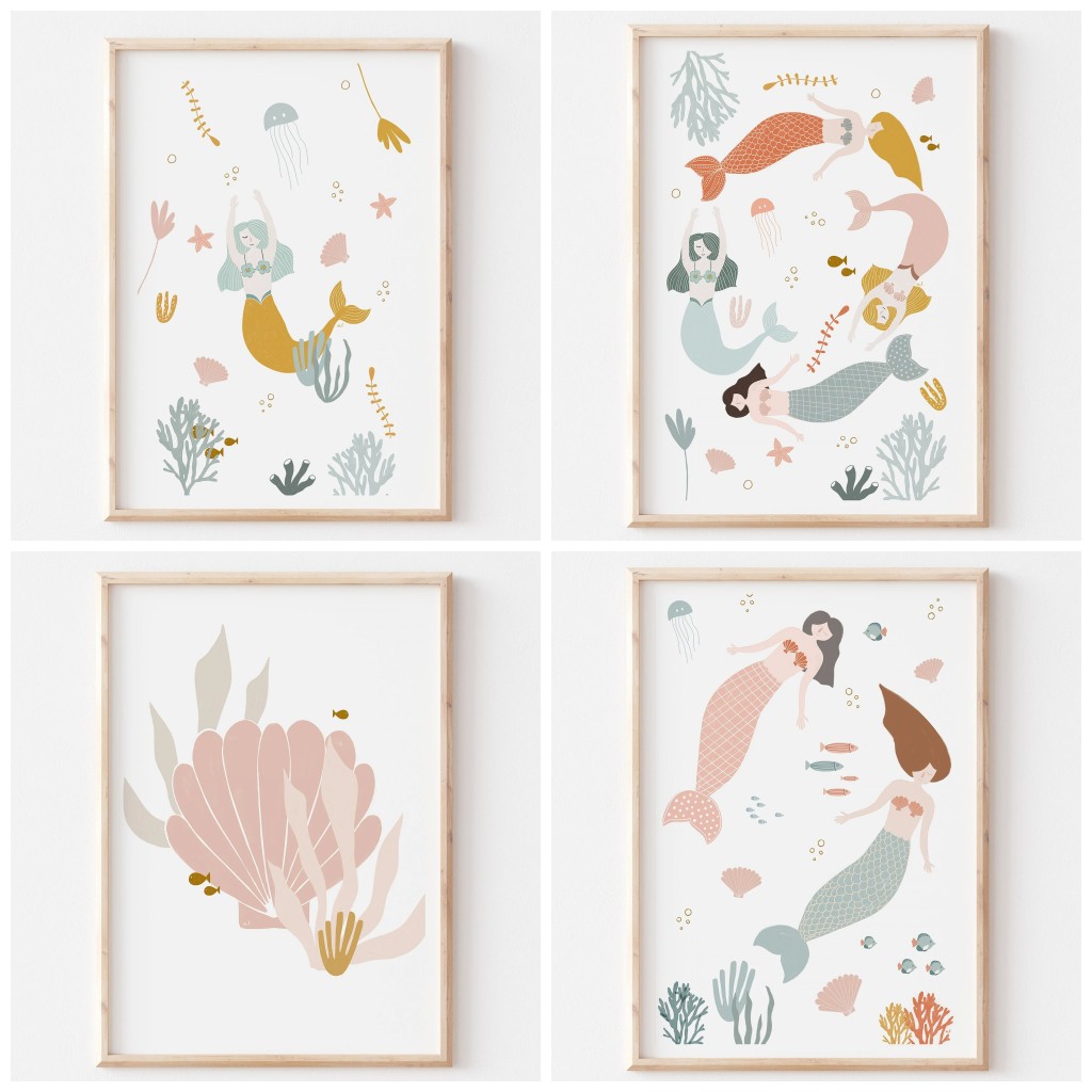 Baby Nursery Ocean Theme - Boho Nursery Ocean Themed Pink Sea