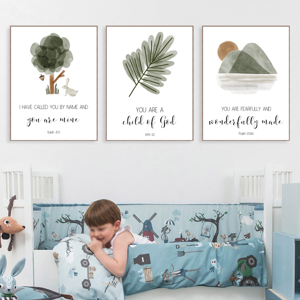 Baby Boy Nursery Quotes - Christian Boy Nursery Wall Art Prints