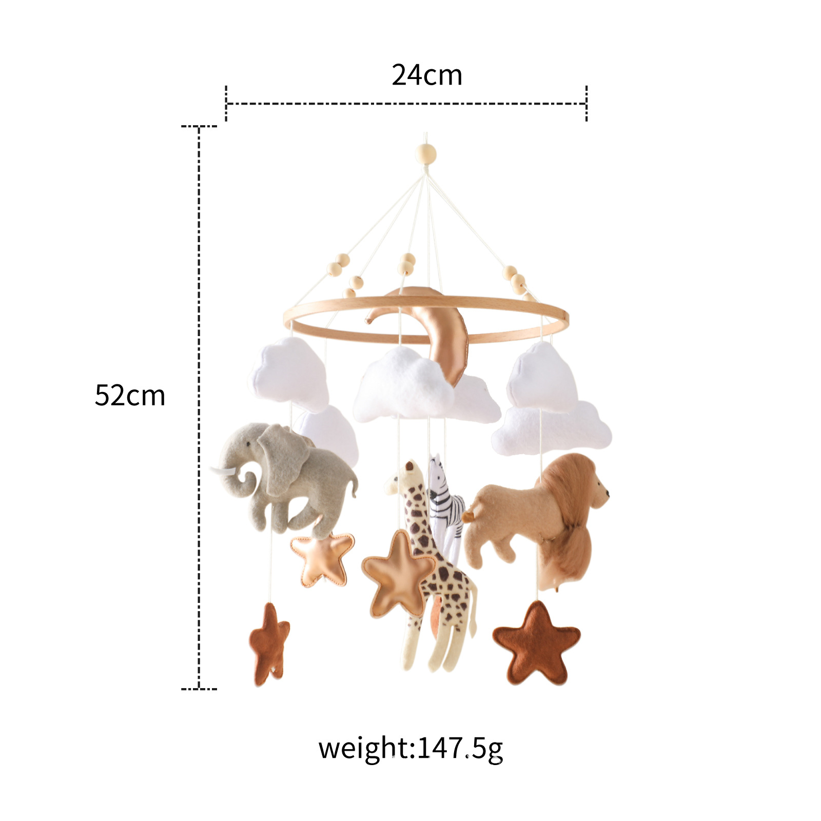 Baby Nursery Modern - Hot Sale Nordic Handmade Felt Jungle