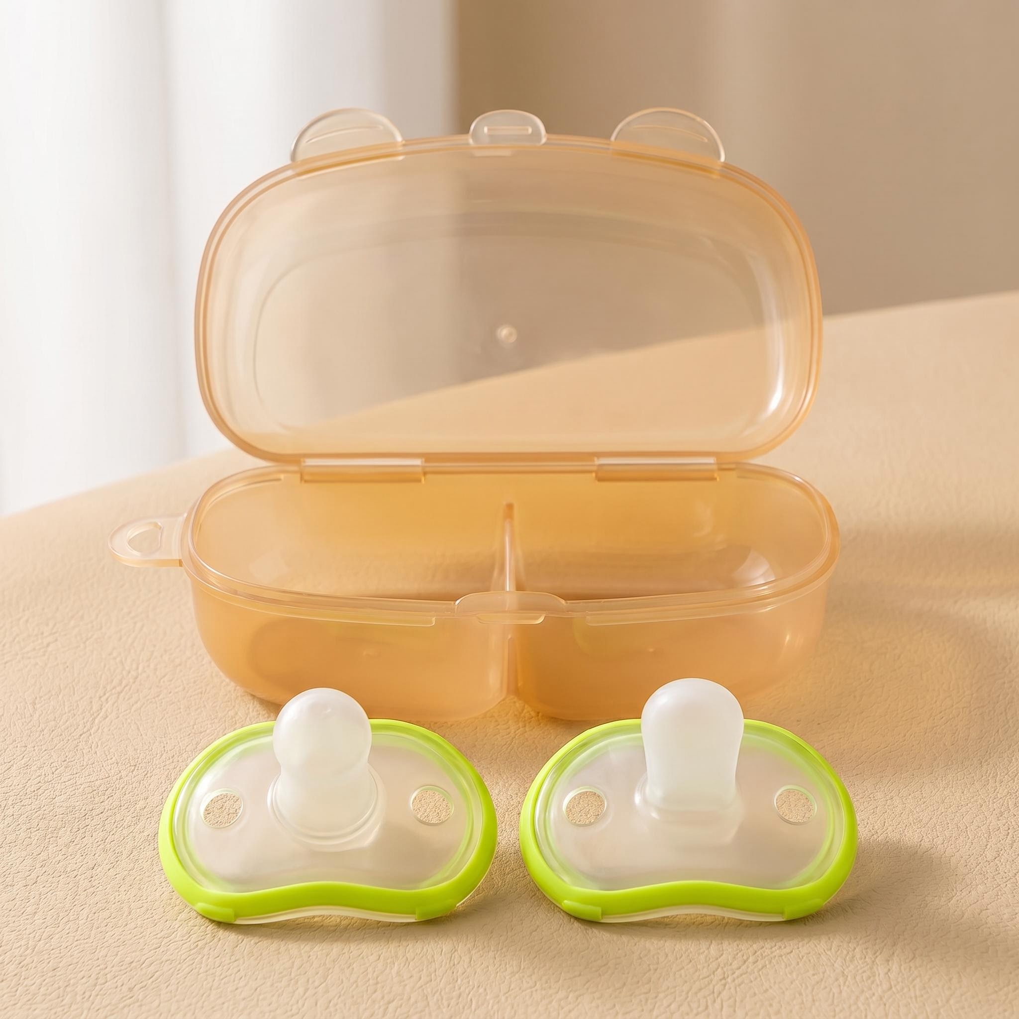 2pcs/Box Silicone Baby Pacifie - đánh giá và giá Pacifier Sterilizer Case