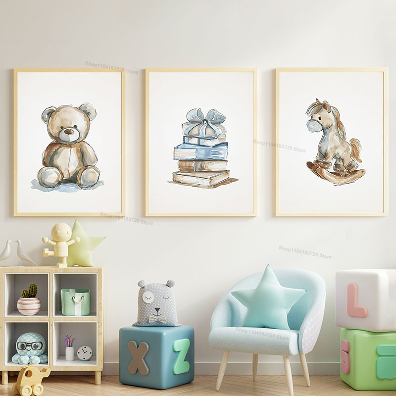 Nordic Style Cartoon Bear Hors - đánh giá và giá Baby Nursery Books