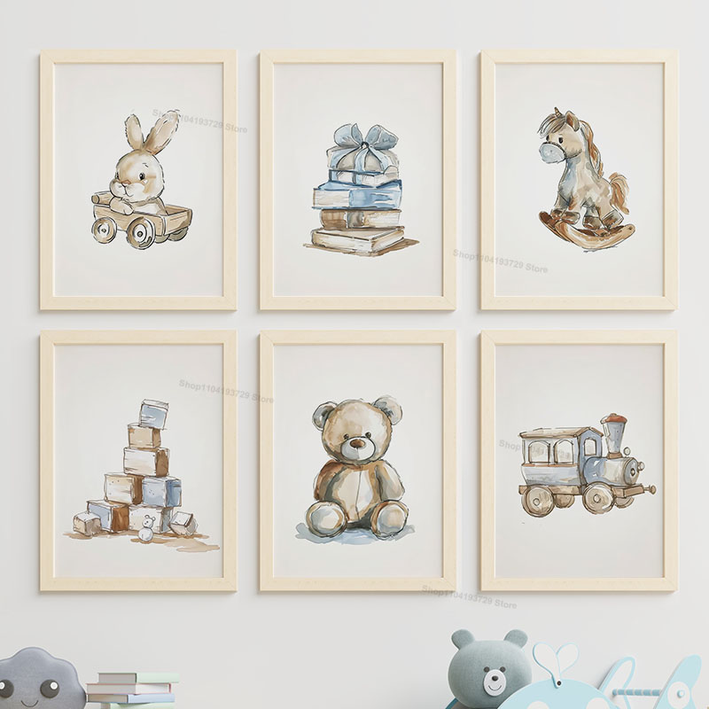 Nordic Style Cartoon Bear Hors - đánh giá và giá Baby Nursery Books