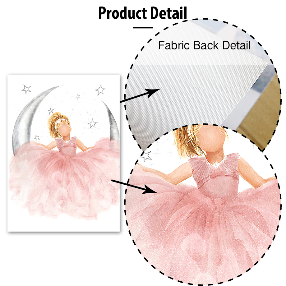 Pink Angel Girl Sun Moon Cloud - đánh giá và giá Baby Nursery Animal Pictures
