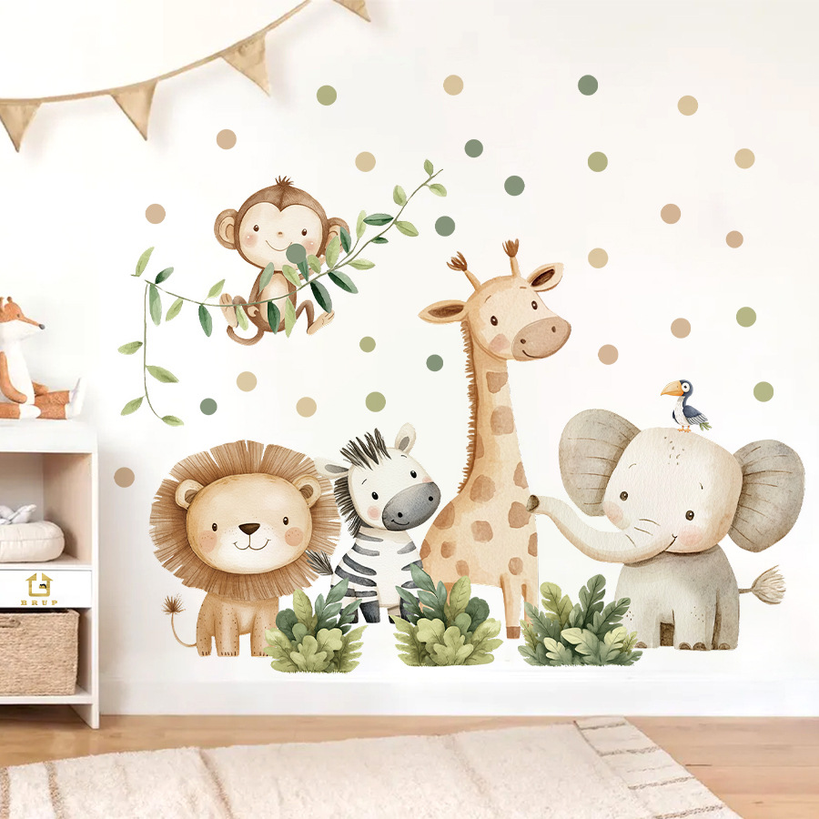 Boho Forest Animals Wall Stick - đánh giá và giá Baby Nursery Modern