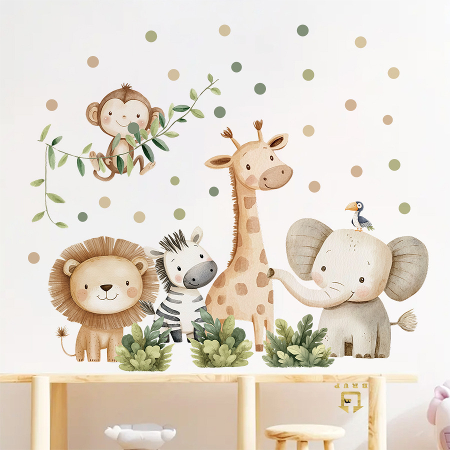 Boho Forest Animals Wall Stick - đánh giá và giá Baby Nursery Modern