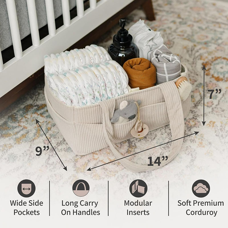 Large Capacity Foldable Cordur - đánh giá và giá Baby Nursery Handles