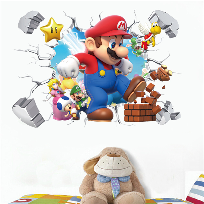 3D Cartoon Anime Game Characte - đánh giá và giá Baby Nursery Wall Mural