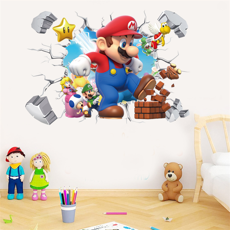 3D Cartoon Anime Game Characte - đánh giá và giá Baby Nursery Wall Mural