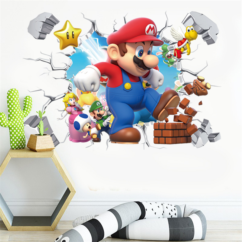3D Cartoon Anime Game Characte - đánh giá và giá Baby Nursery Wall Mural