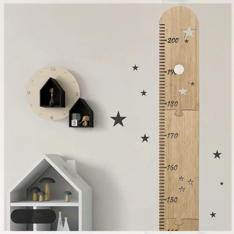 5 Sheets Nordic Wooden Kids He - đánh giá và giá Baby Nursery Wall Mural