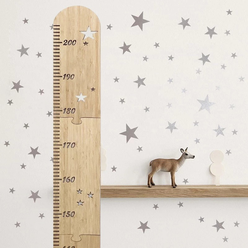 5 Sheets Nordic Wooden Kids He - đánh giá và giá Baby Nursery Wall Mural