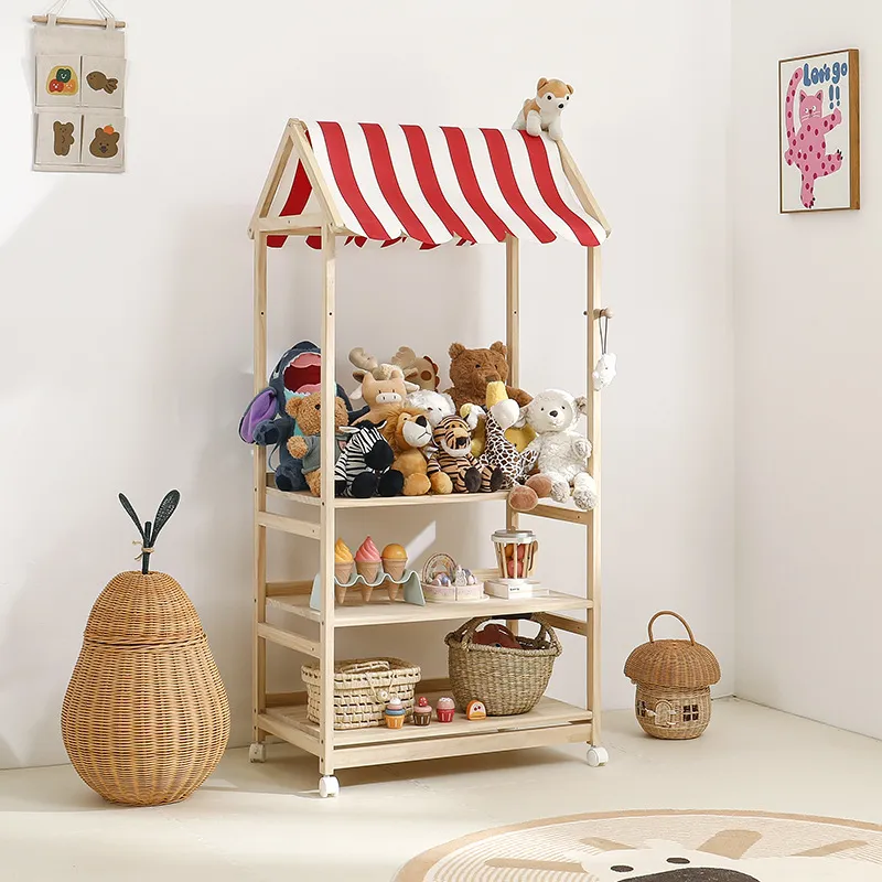 Solid Wood Kids Bookshelf Toy  - đánh giá và giá Baby Bookshelf Small
