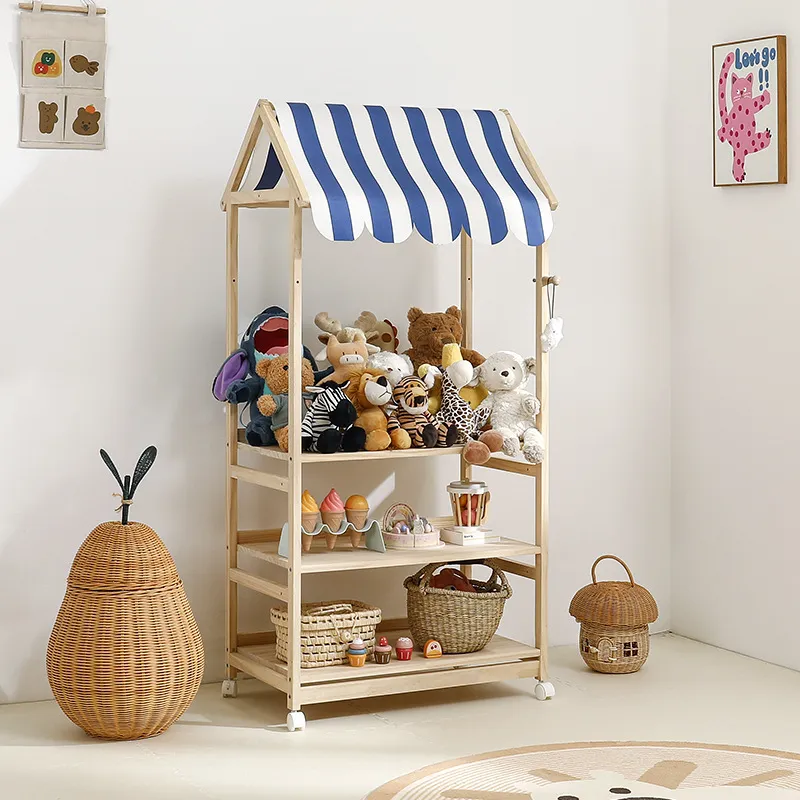 Solid Wood Kids Bookshelf Toy  - đánh giá và giá Baby Bookshelf Small