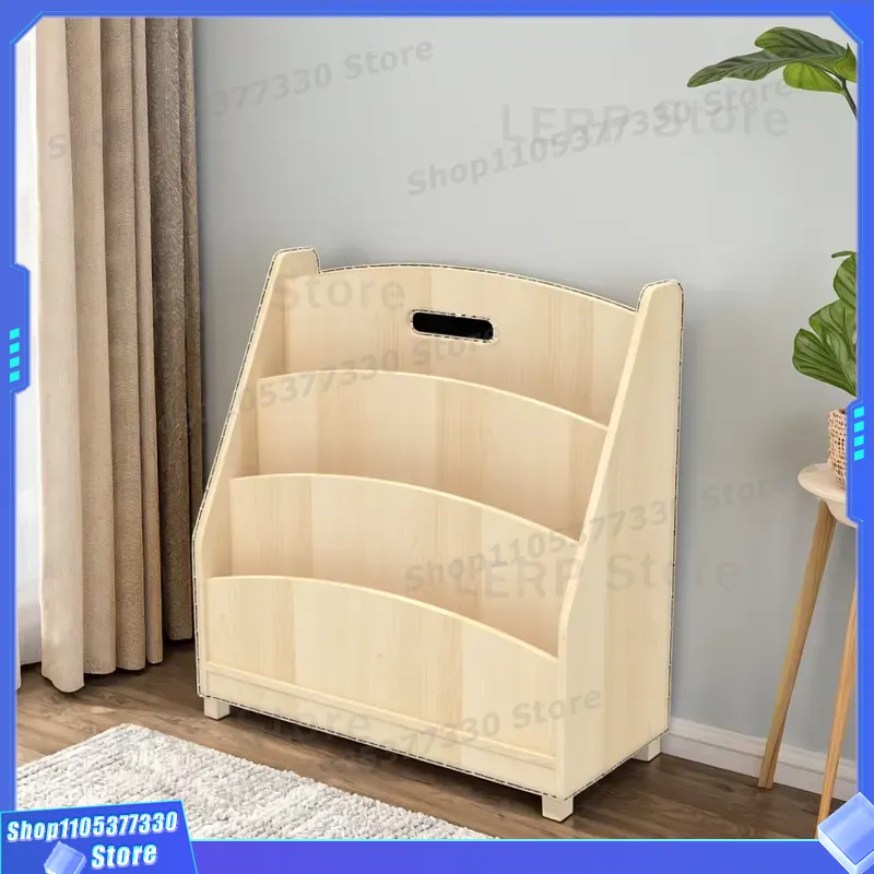 Wooden Hollow Daycare Furnitur - đánh giá và giá Baby Bookshelf Small