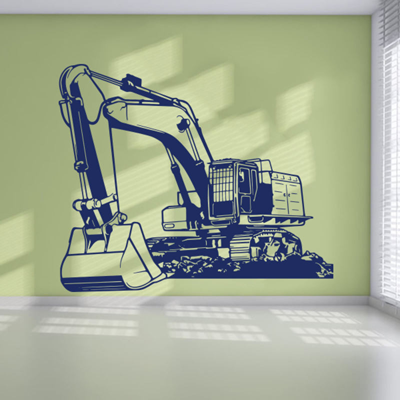 Lớn Nặng Equipmen Xe Xúc Đào D - đánh giá và giá Baby Nursery Wall Mural