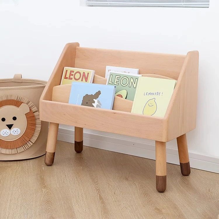 All solid wood children's book - đánh giá và giá Baby Bookshelf Small