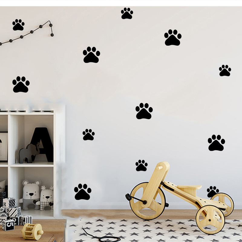 Hoạt Hình Chó Mèo Đi Paw In Hì - đánh giá và giá Baby Nursery Wall Mural