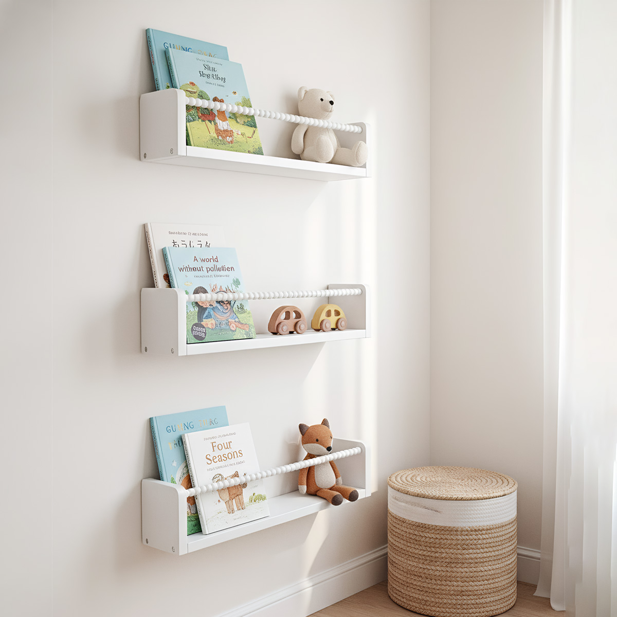 Nursery Book Shelves ,15.7 Inc - đánh giá và giá Baby Nursery Books