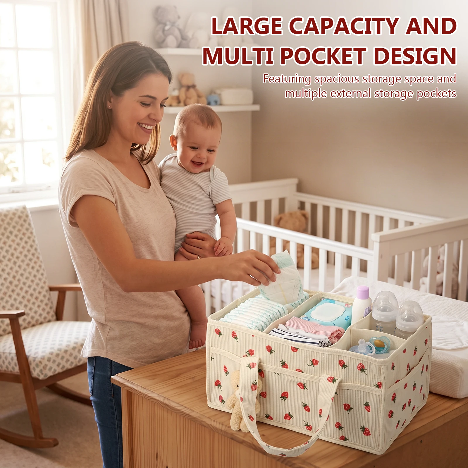 Baby Nappy Wipe Basket Organiz - đánh giá và giá Baby Nursery Handles