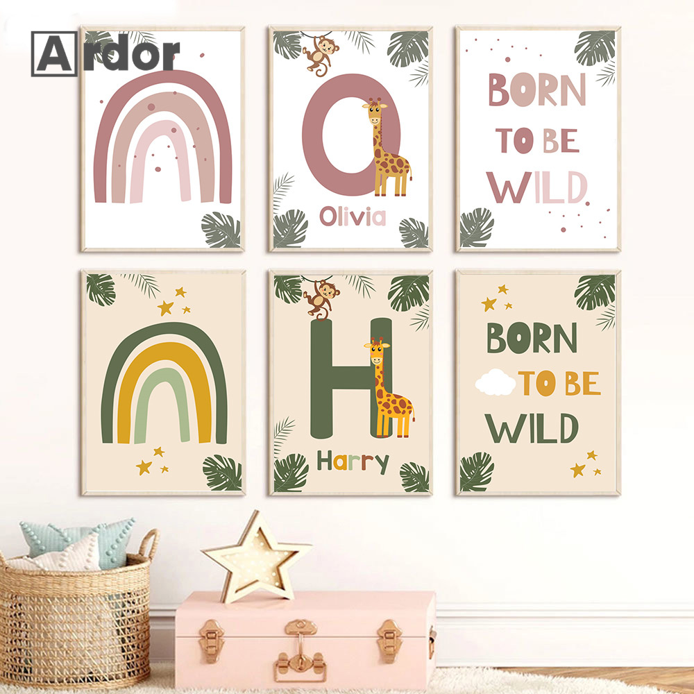 Nordic Jungle Animal Posters C - đánh giá và giá Baby Nursery Animal Pictures