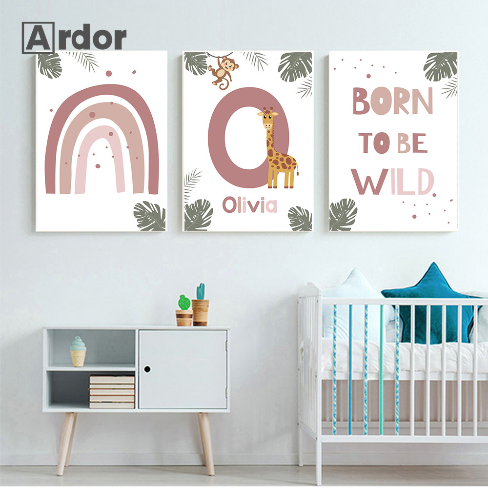 Nordic Jungle Animal Posters C - đánh giá và giá Baby Nursery Animal Pictures