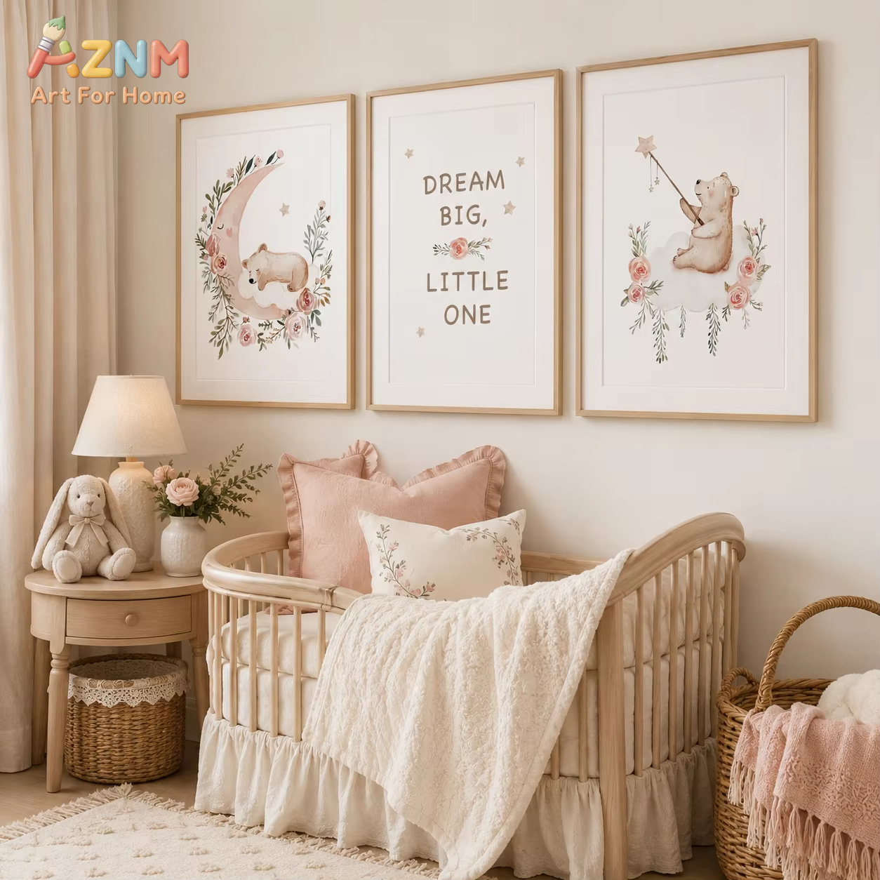 AZNM Nursery Flower Wall Art,  - đánh giá và giá Baby Boy Nursery Quotes