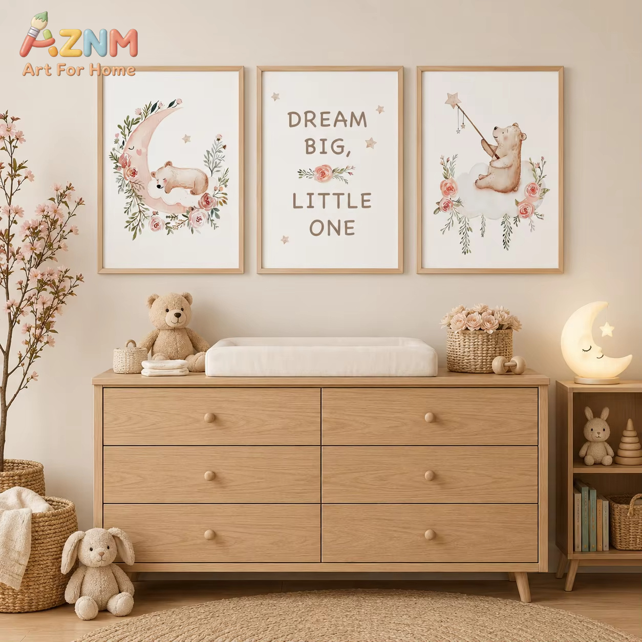 AZNM Nursery Flower Wall Art,  - đánh giá và giá Baby Boy Nursery Quotes