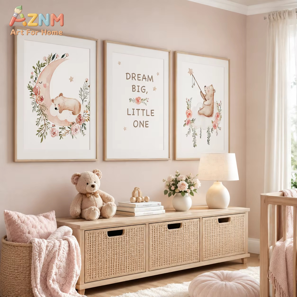 AZNM Nursery Flower Wall Art,  - đánh giá và giá Baby Boy Nursery Quotes