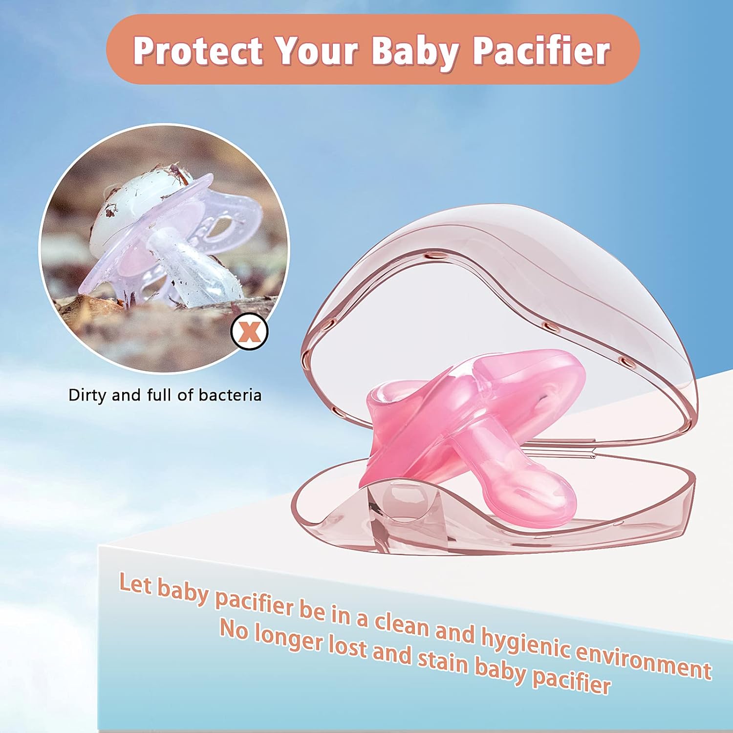 Pacifier Holder - 2/4 Pcs Trav - đánh giá và giá Pacifier Sterilizer Case