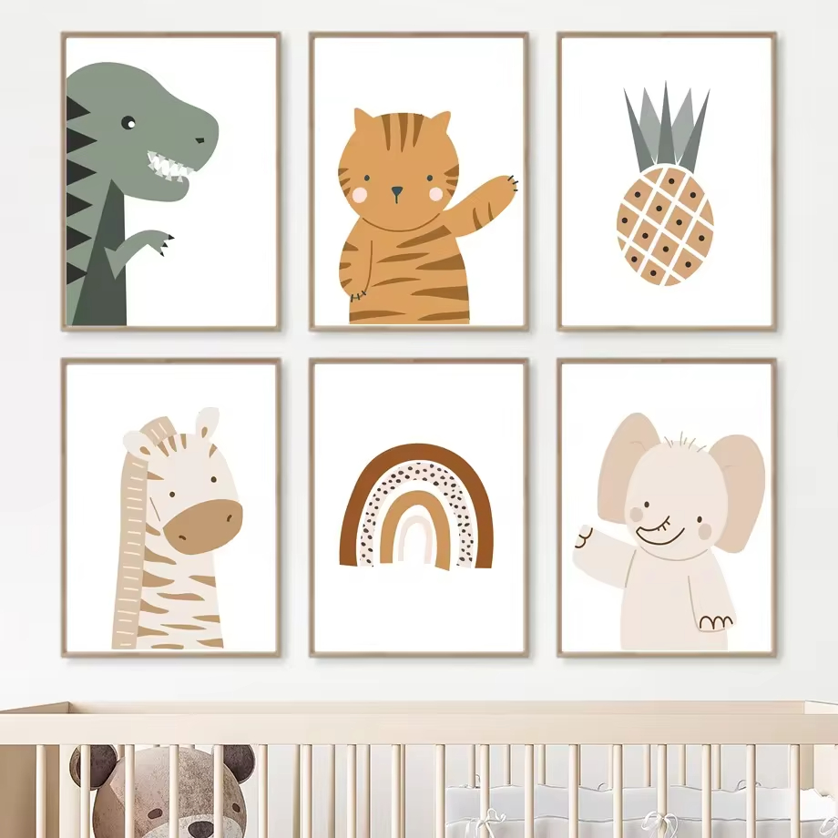 Rainbow Sun Lion Dinosaur Alph - đánh giá và giá Baby Nursery Animal Pictures