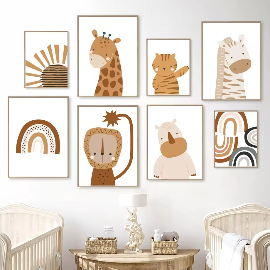 Rainbow Sun Lion Dinosaur Alph - đánh giá và giá Baby Nursery Animal Pictures