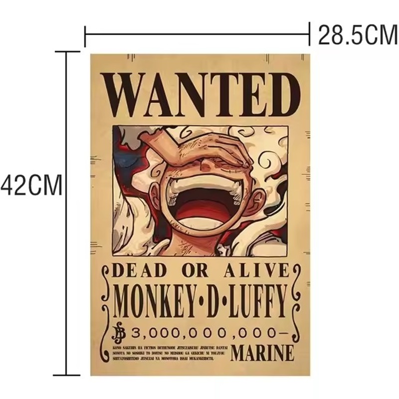 Anime One Piece Bounty Wanted  - đánh giá và giá Baby Nursery Wall Mural