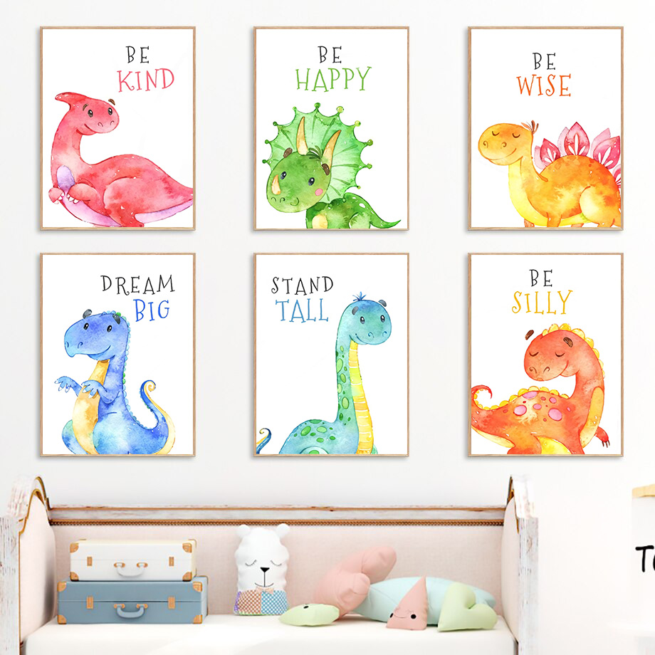 Cartoon Dinosaur Quotes Wall A - đánh giá và giá Baby Boy Nursery Quotes