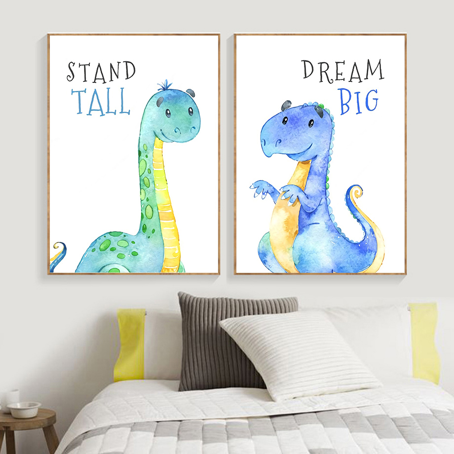 Cartoon Dinosaur Quotes Wall A - đánh giá và giá Baby Boy Nursery Quotes