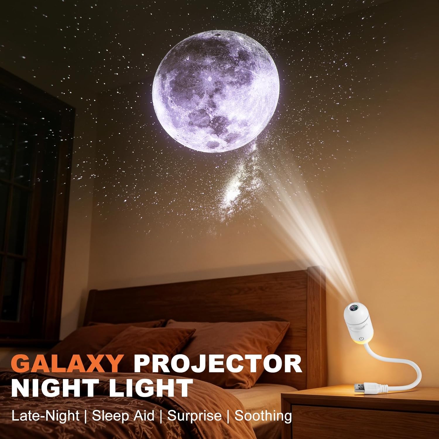 2-in-1 Mini Galaxy Star Projec - đánh giá và giá Night Light Projector Stars