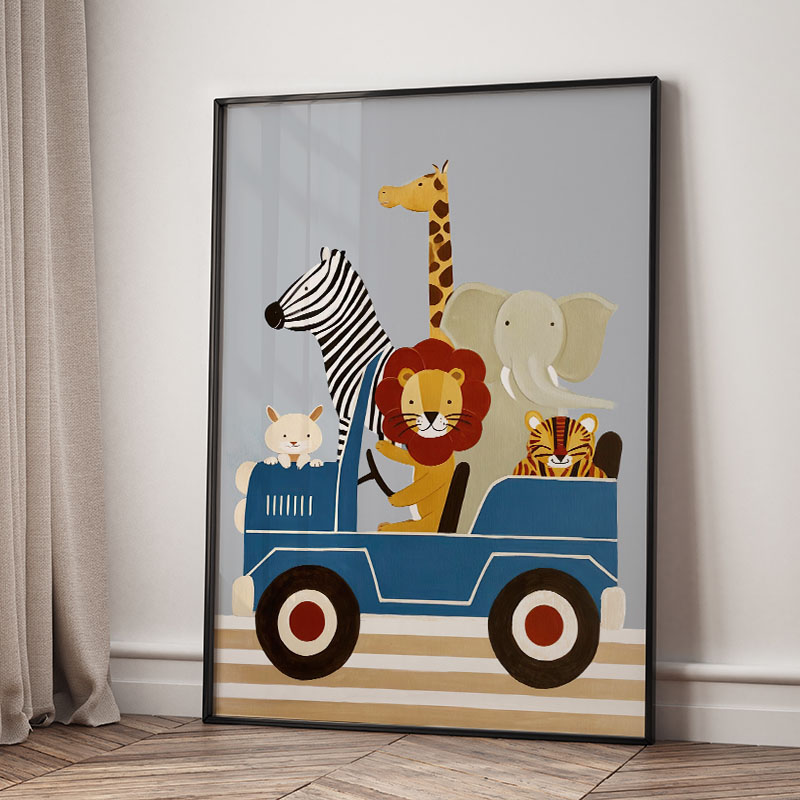 Funny Cartoon Animal Car Ballo - đánh giá và giá Baby Nursery Modern