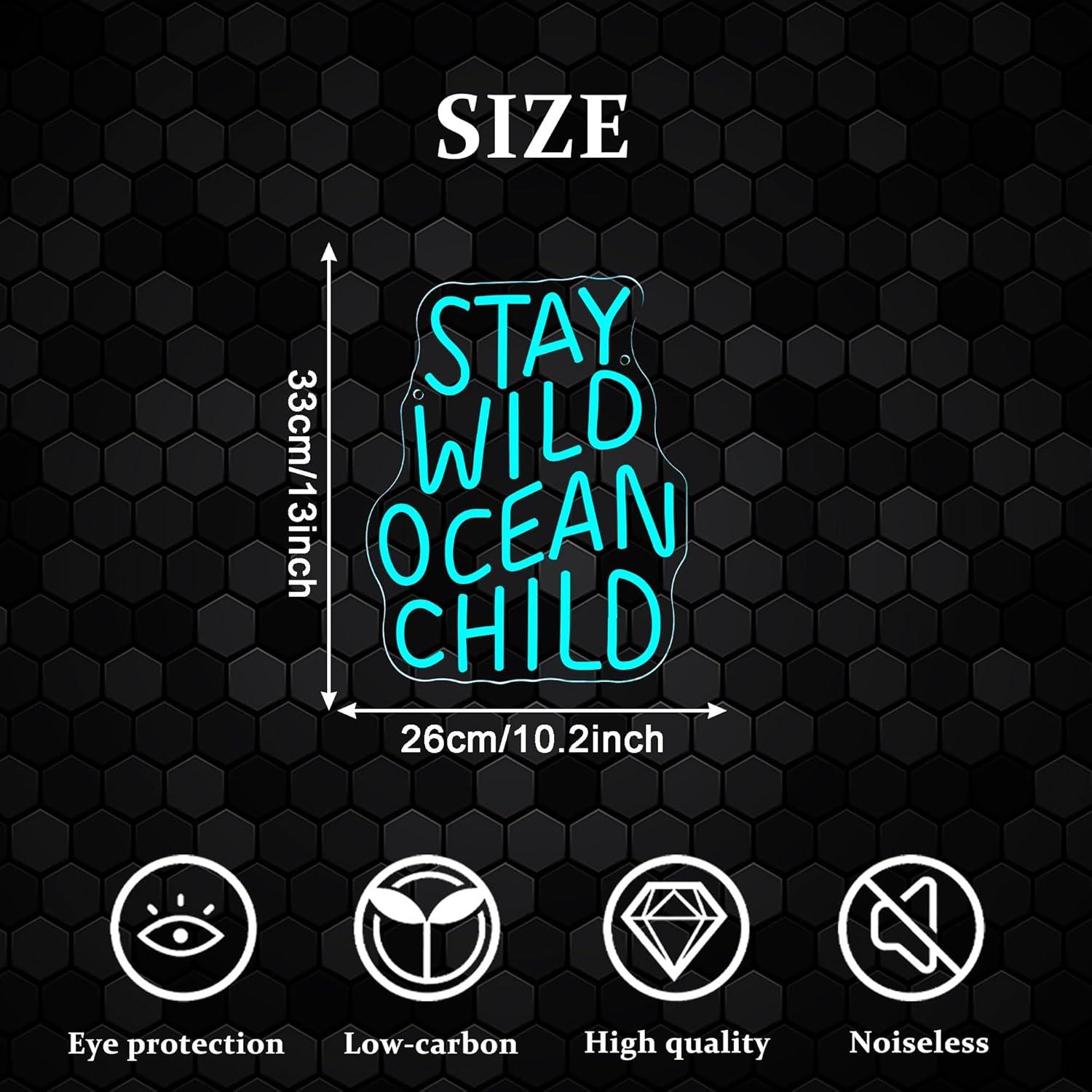 Stay Wild Ocean Child Neon Sig - đánh giá và giá Baby Nursery Ocean Theme
