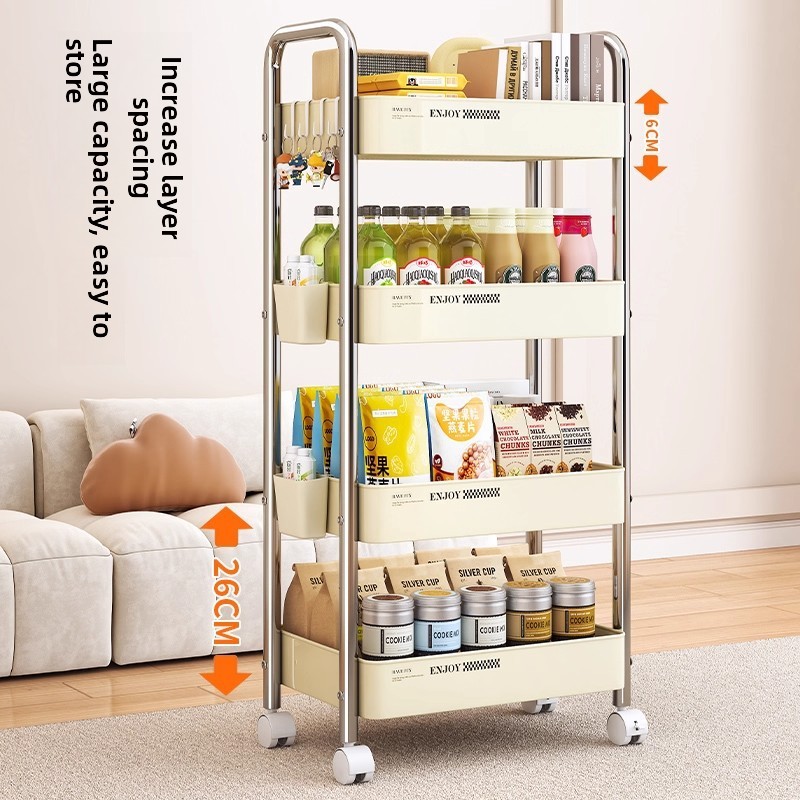 Multifunctional Rolling Cart S - đánh giá và giá Baby Bookshelf Small