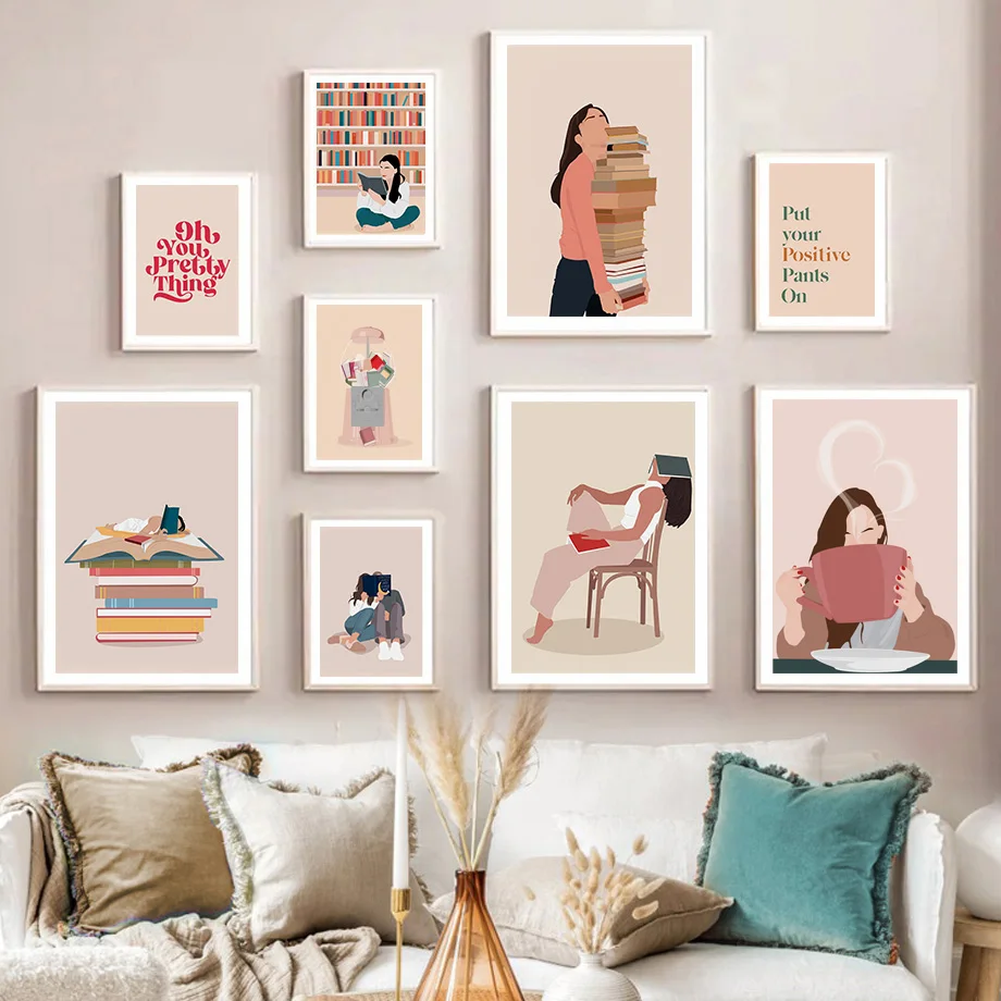 1PC Frameless Abstract Girl Re - đánh giá và giá Baby Boy Nursery Quotes