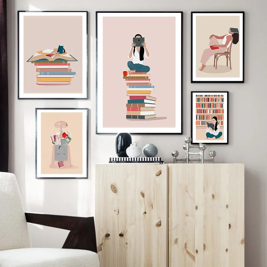 1PC Frameless Abstract Girl Re - đánh giá và giá Baby Boy Nursery Quotes