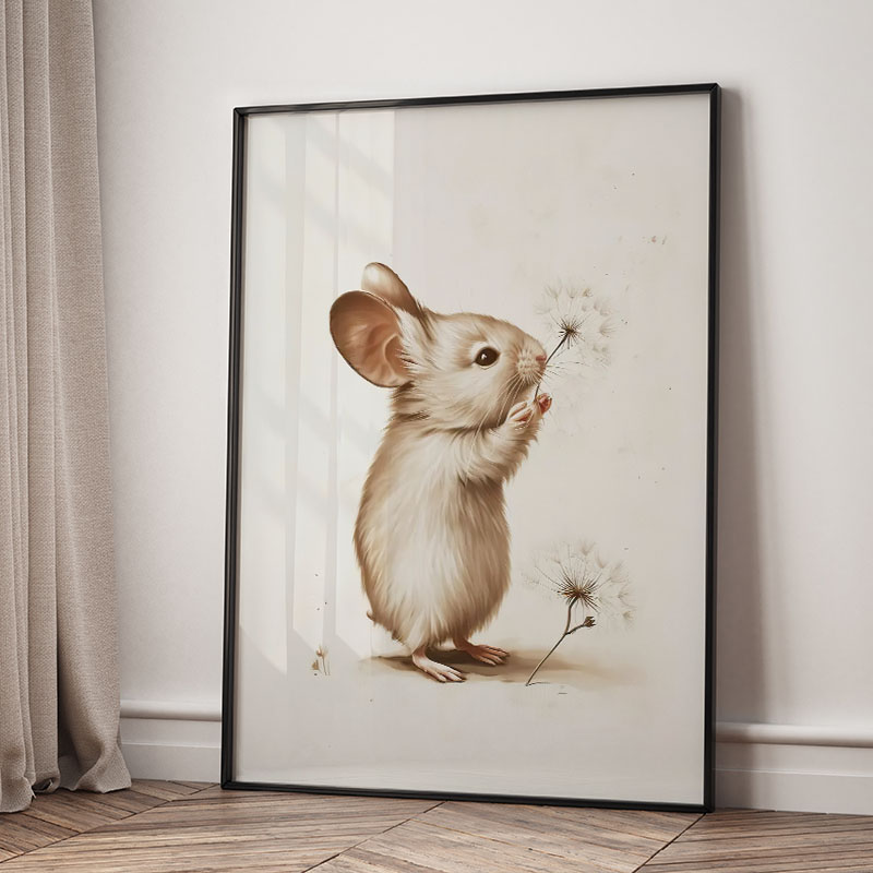Bear Rabbit Fox Deer Squirrel  - đánh giá và giá Baby Nursery Animal Pictures