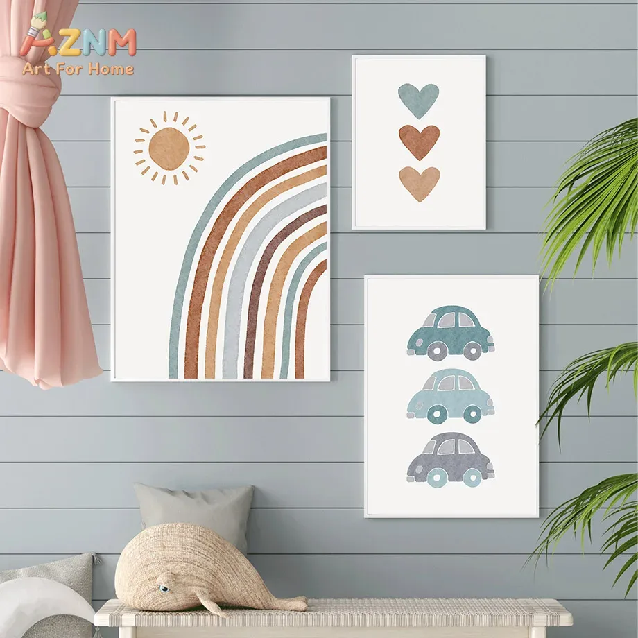 AZNM Neutral Boho Rainbow Bear - đánh giá và giá Baby Boy Nursery Quotes