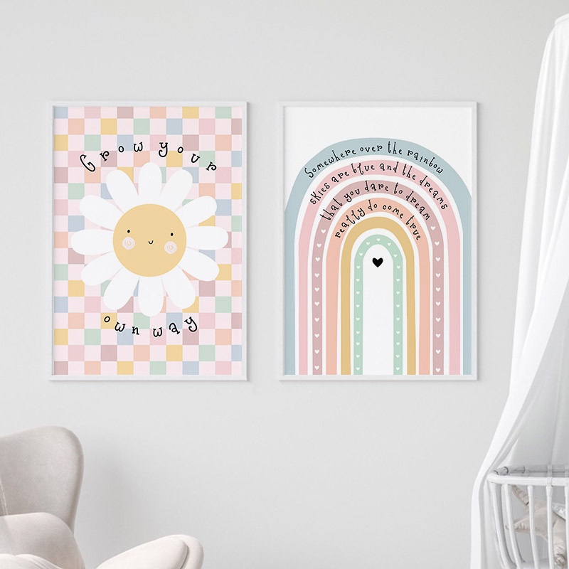 Sun Flower Rainbow Cloud Heart - đánh giá và giá Baby Nursery Modern