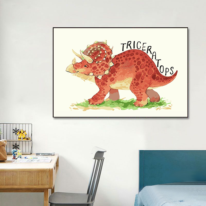 Watercolor Dinosaur Poster Nur - đánh giá và giá Baby Nursery Animal Pictures