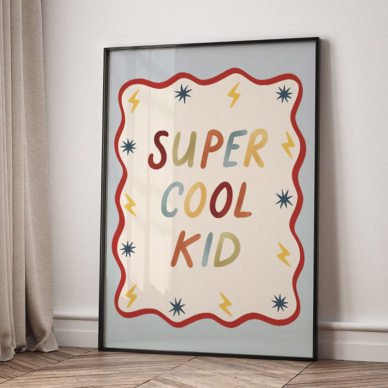 Funny Cartoon Super Cool Kid N - đánh giá và giá Baby Nursery Modern