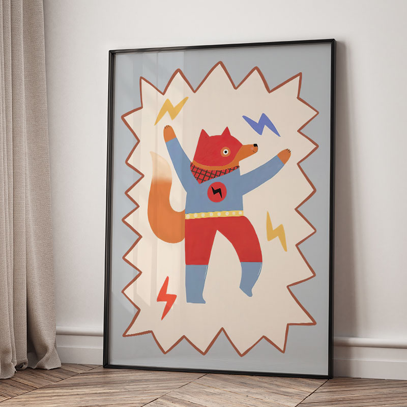 Funny Cartoon Super Cool Kid N - đánh giá và giá Baby Nursery Modern